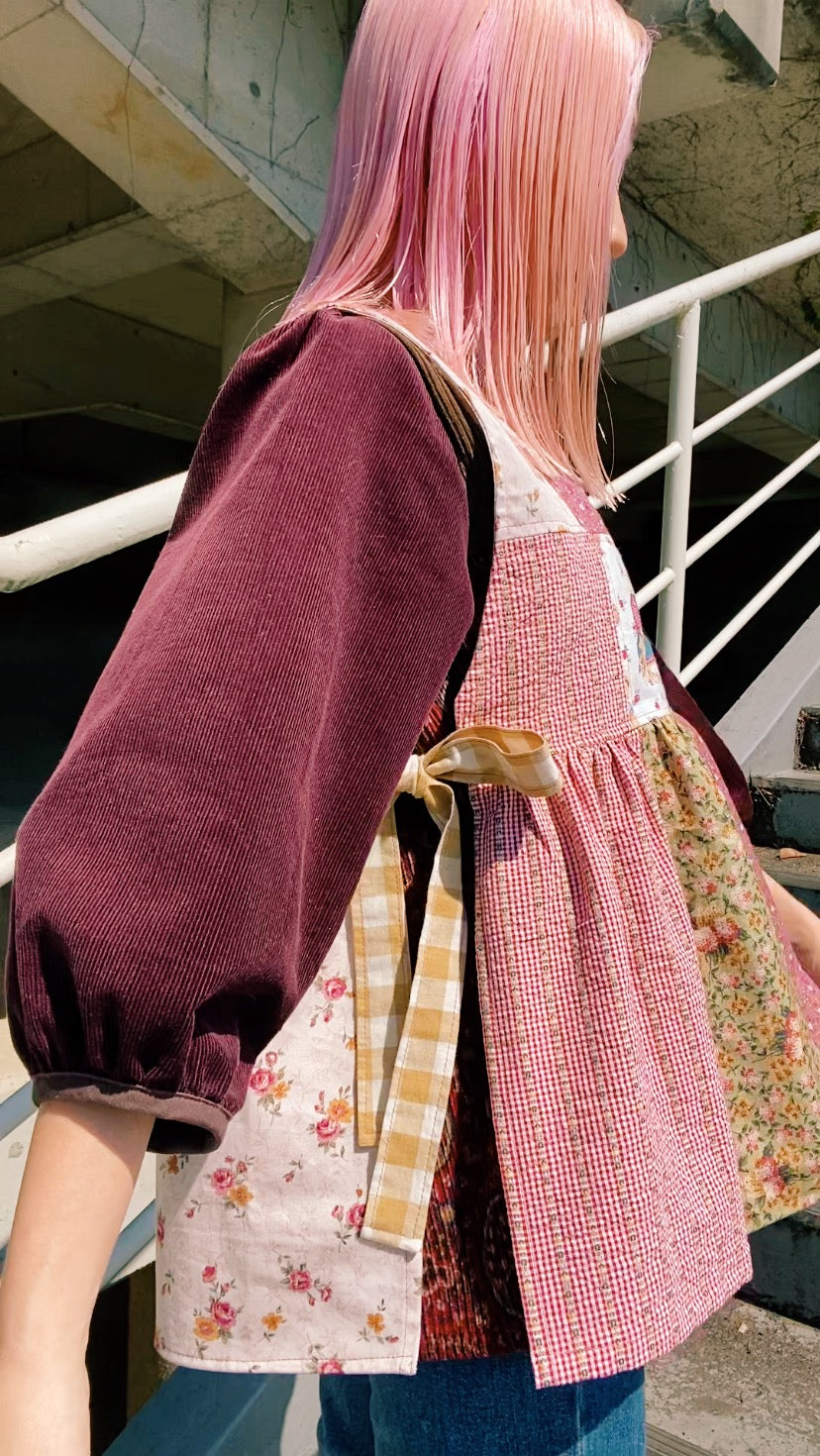 Patchwork pinafore