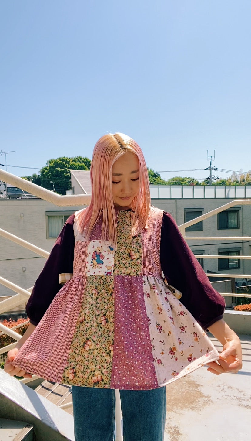 Patchwork pinafore