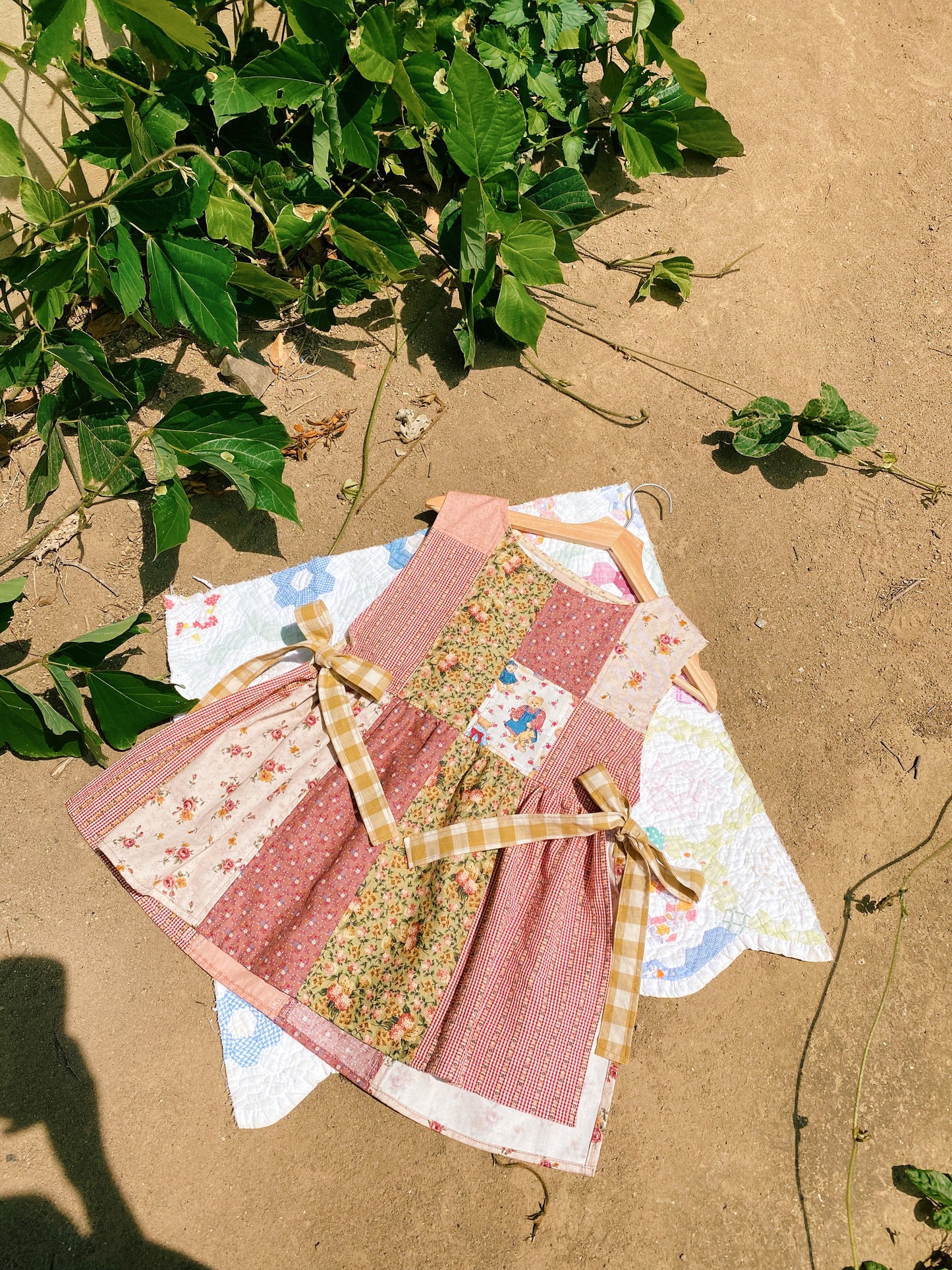 Patchwork pinafore