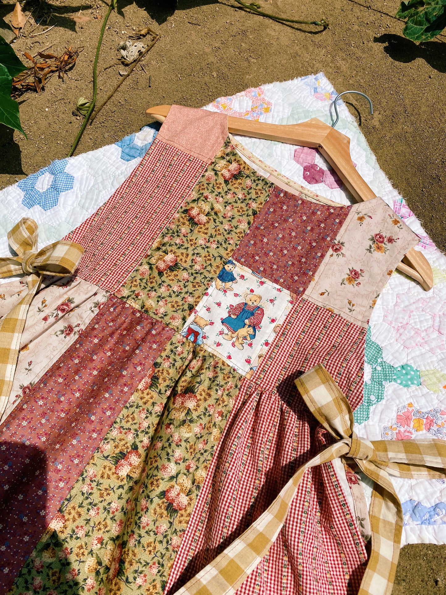 Patchwork pinafore