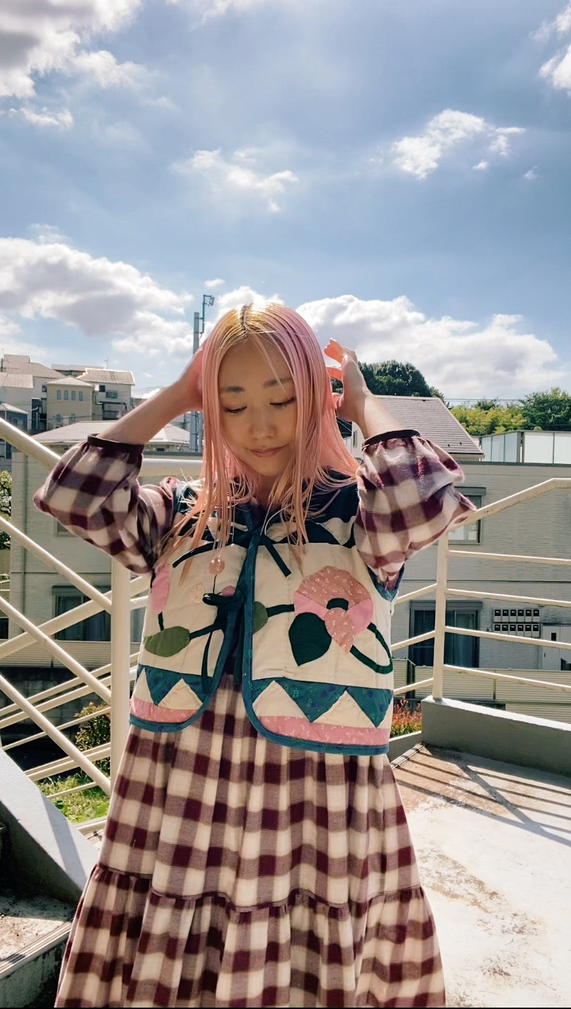 Patchwork quilt vest