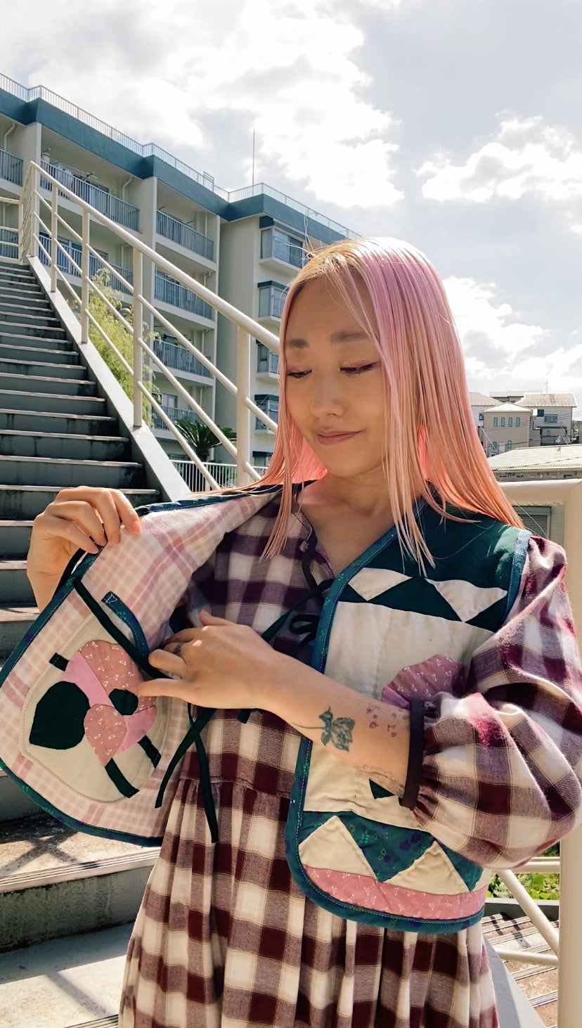 Patchwork quilt vest