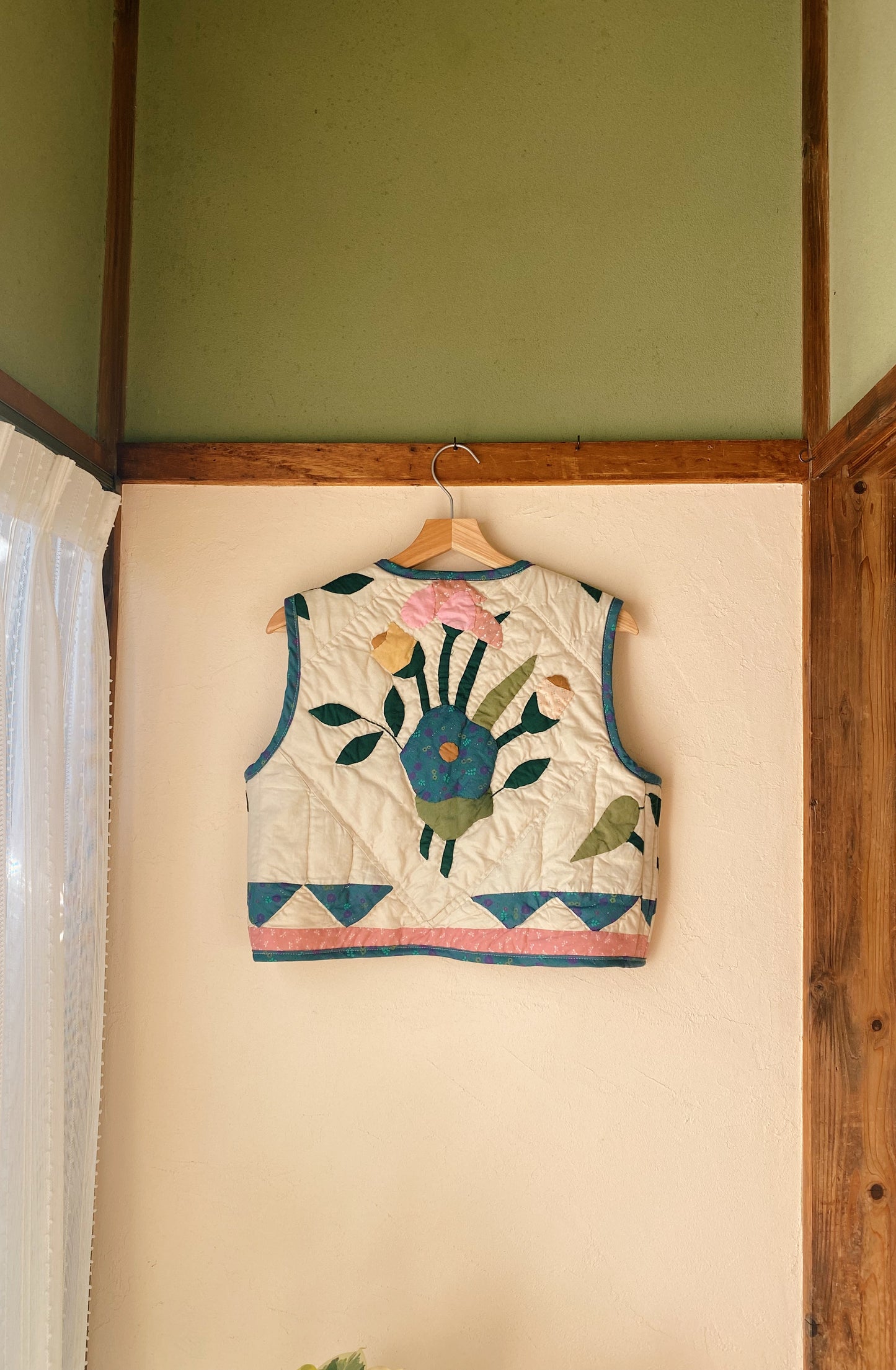 Patchwork quilt vest