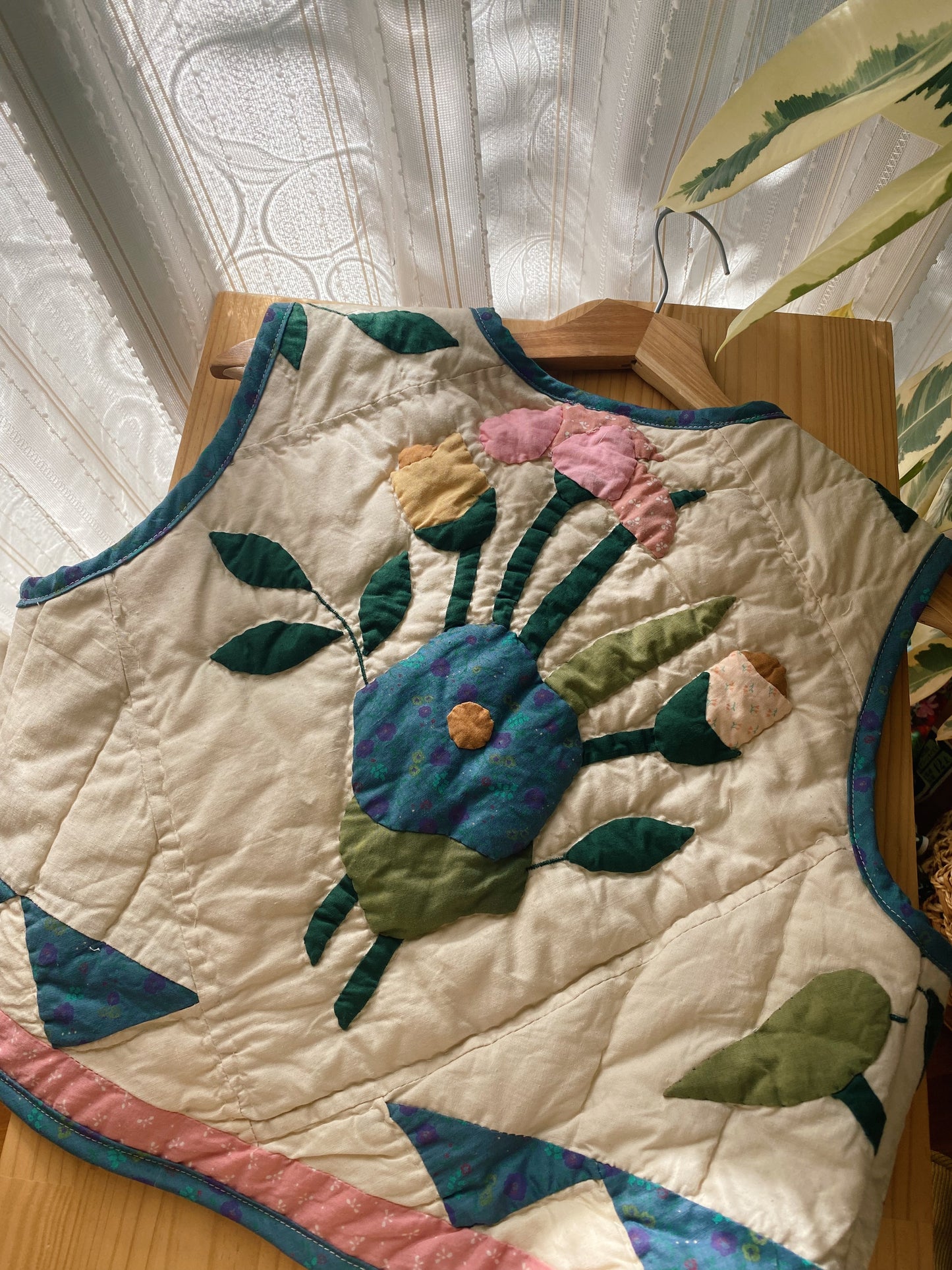 Patchwork quilt vest