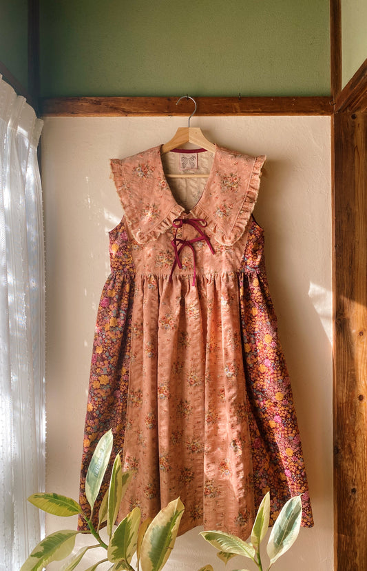 Floral corduroy dress
