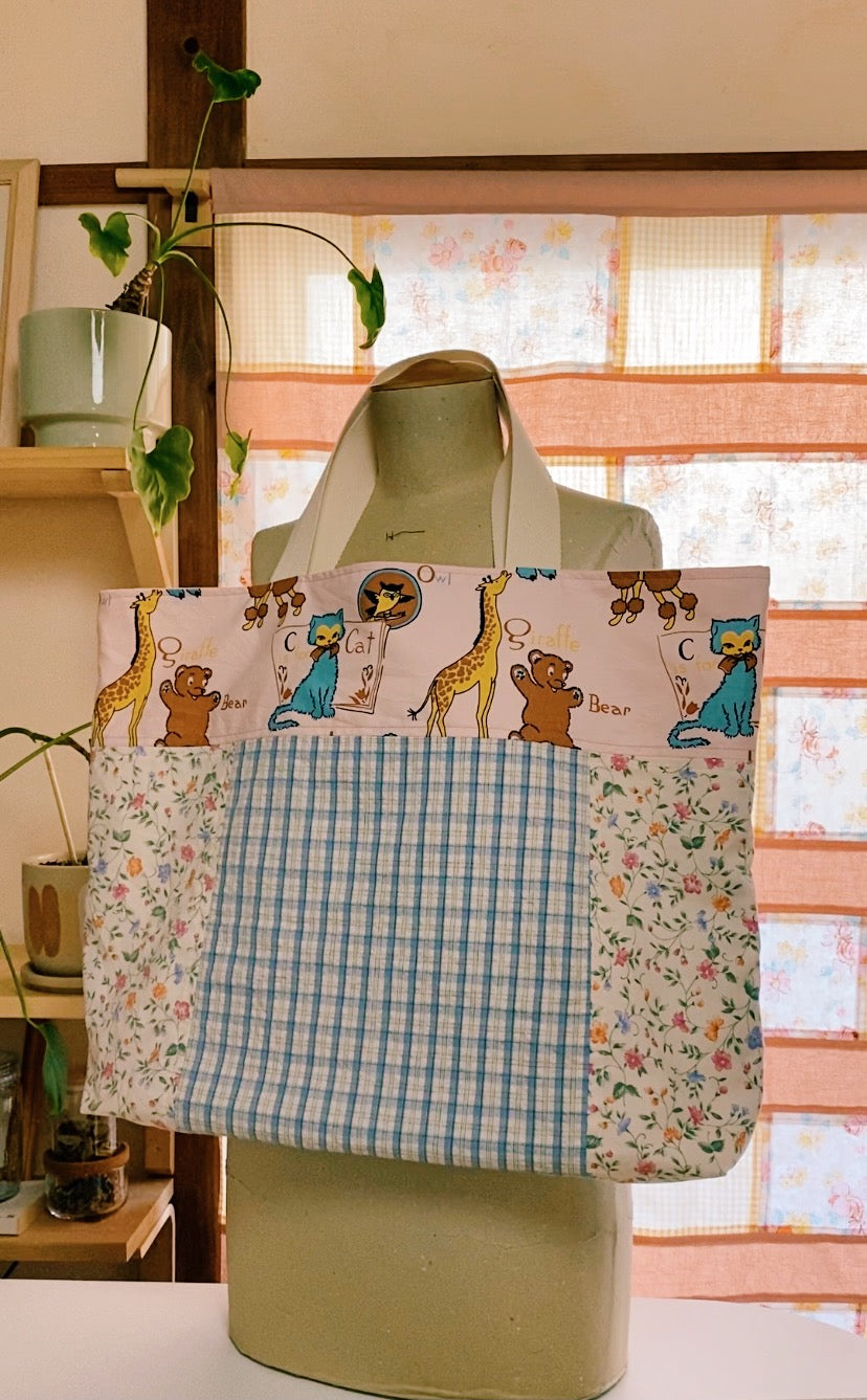 Patchwork tote bag