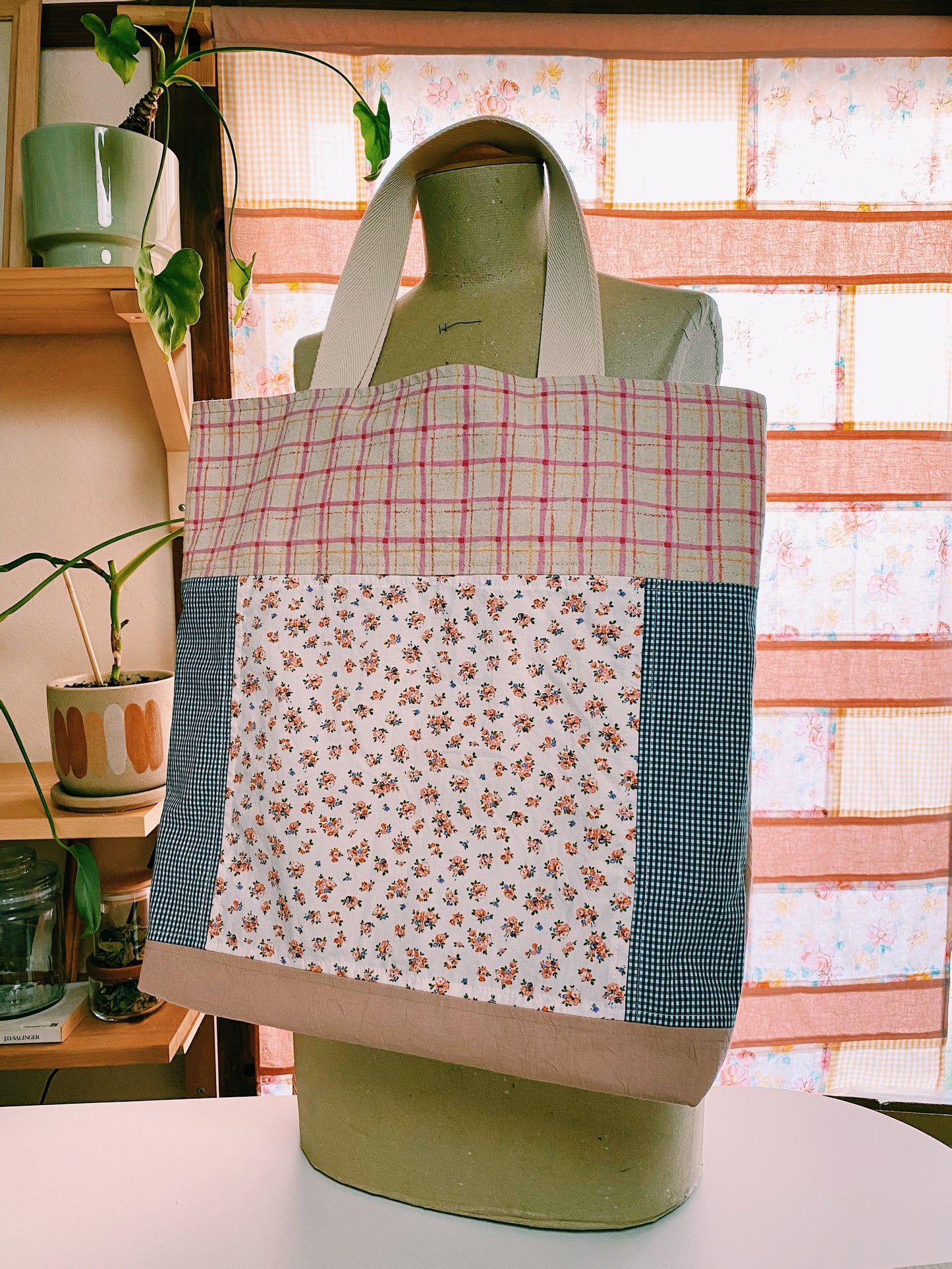 Patchwork tote bag