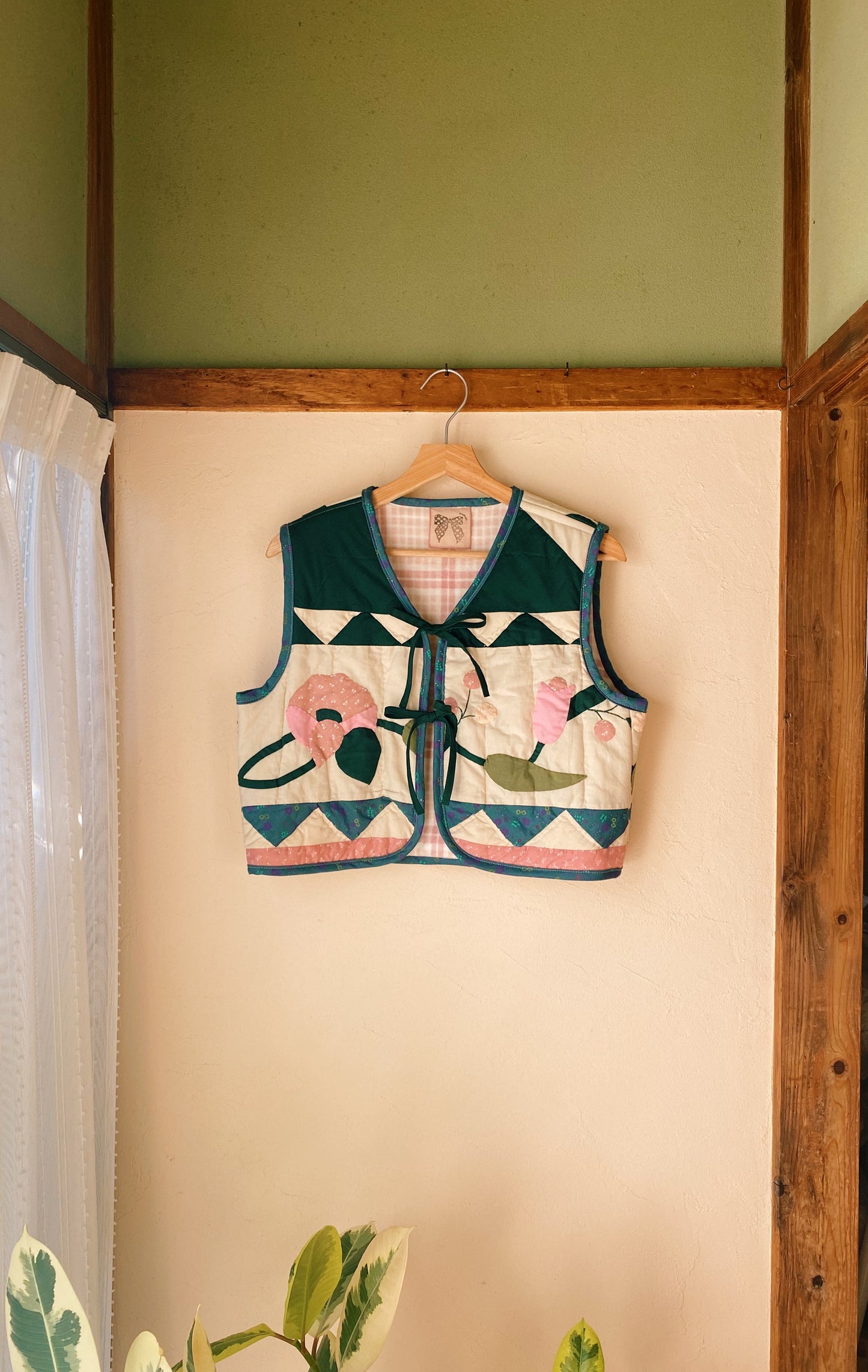 Patchwork quilt vest