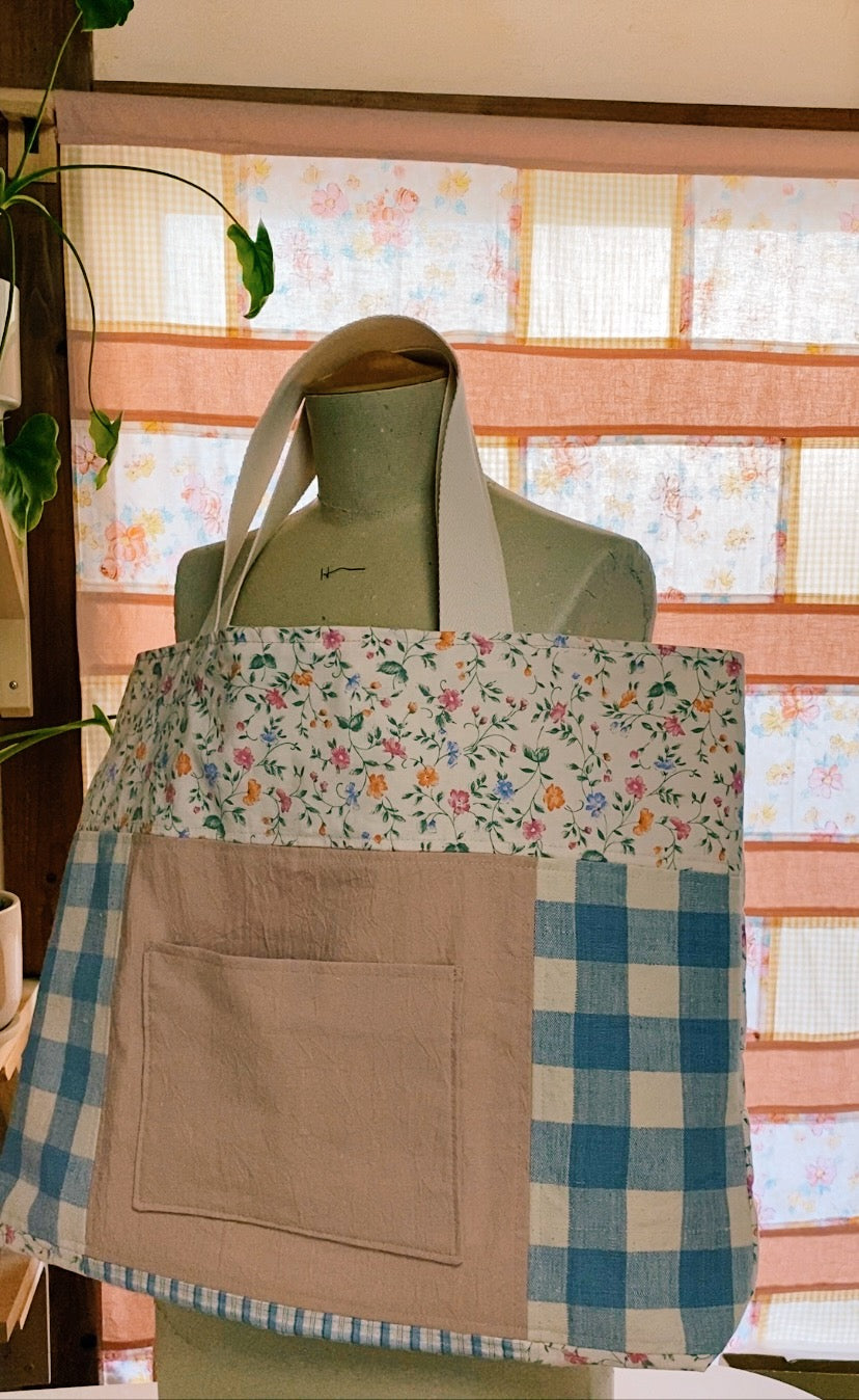 Patchwork tote bag