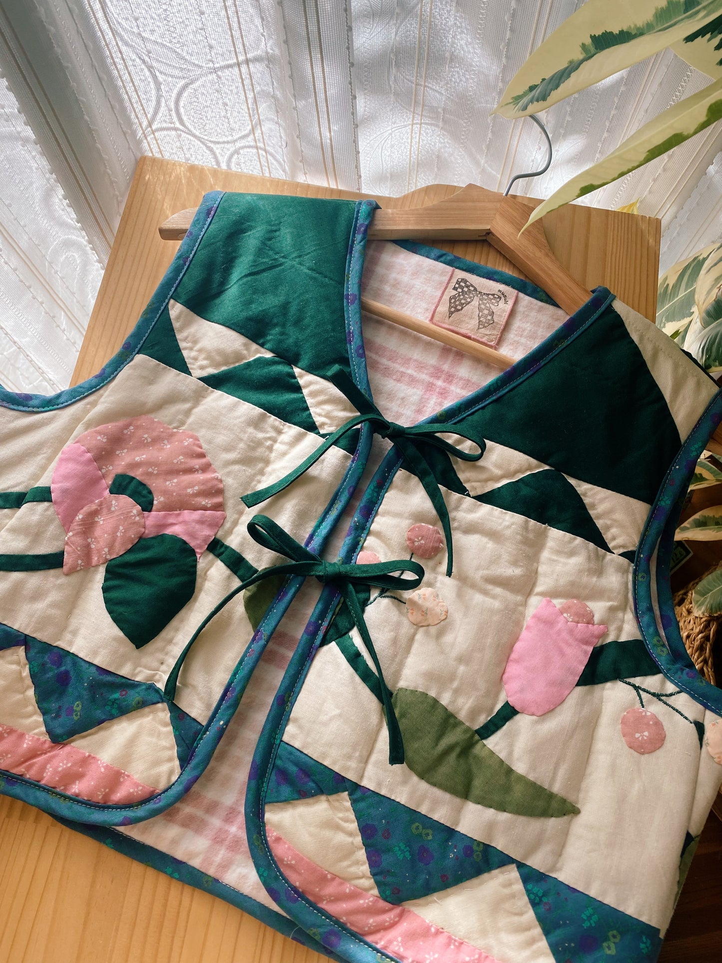 Patchwork quilt vest