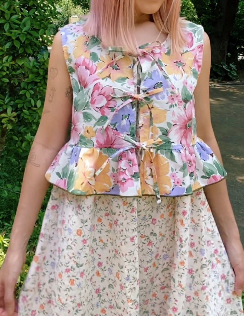 Flowy Blouse flower garden